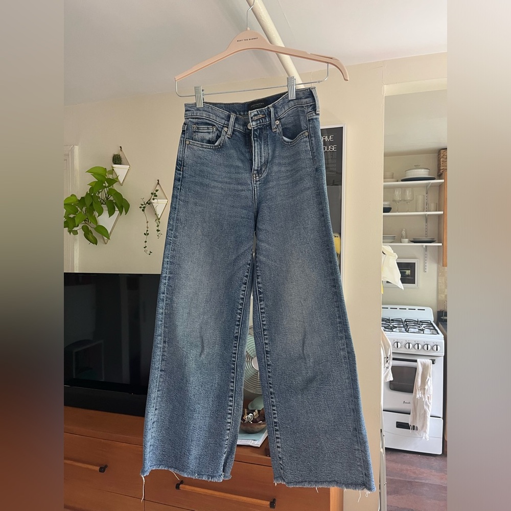 Banana Republic | Mid-Rise Wide-Leg Crop Jeans